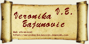 Veronika Bajunović vizit kartica